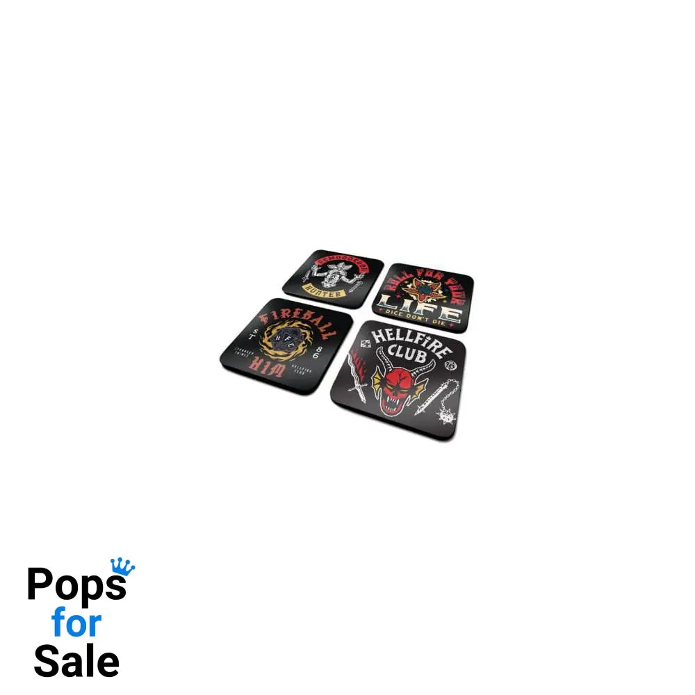 Stranger Things 4 Coaster 4-Pack Hellfire Club