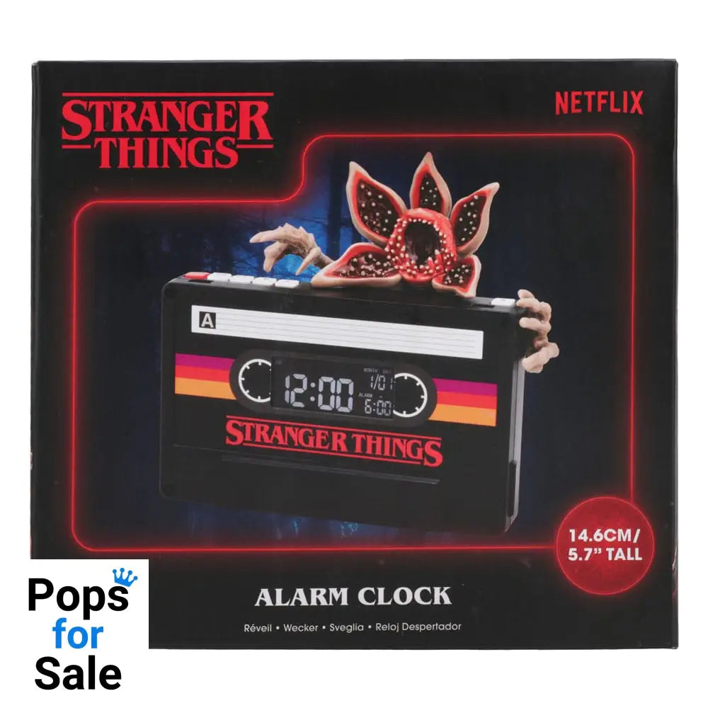 Stranger Things 5 Alarm Clock Demogorgon Cassette 15 cm Clocks & Watches
