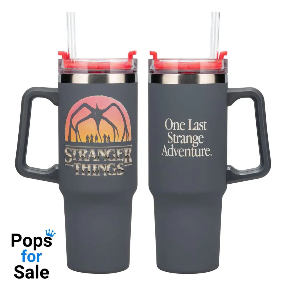 Stranger Things 5 Drinking cup with straw 900 ml Cups & Mugs