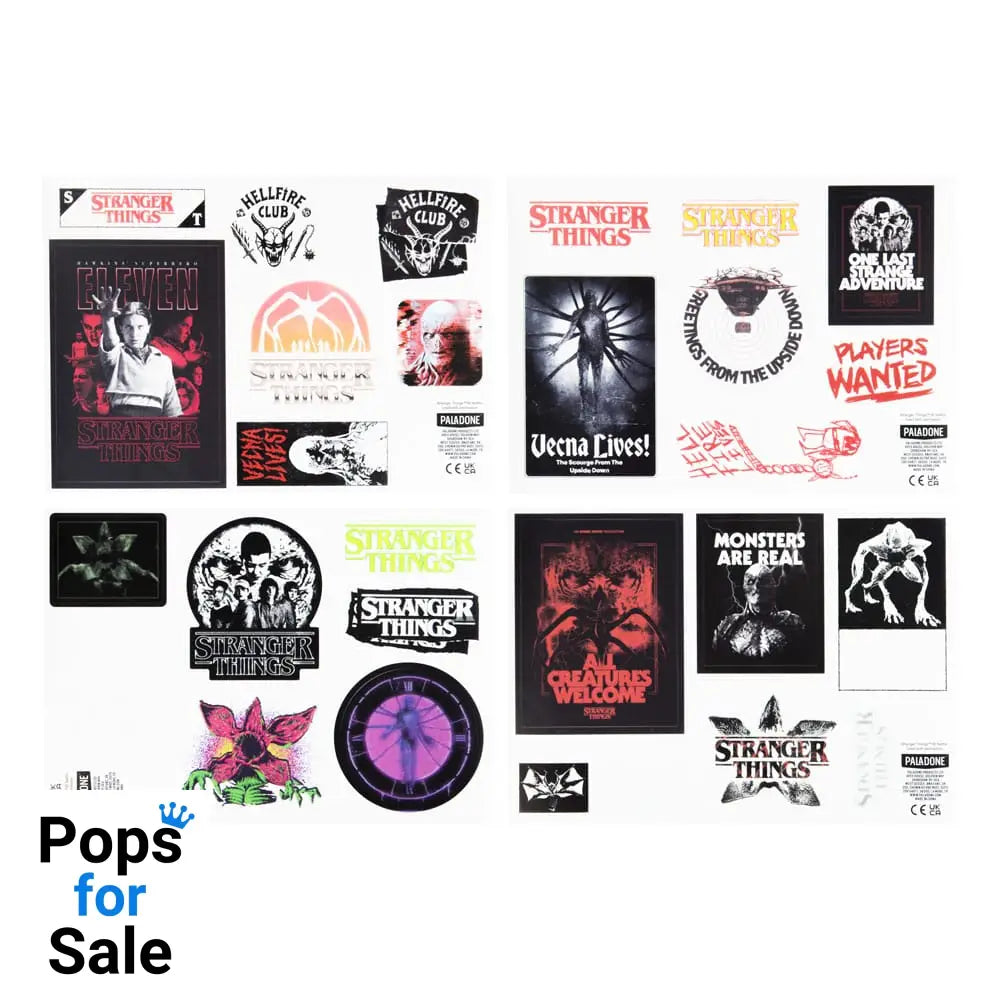 Stranger Things 5 Gadget Decals Glow in the Dark Album & stickers