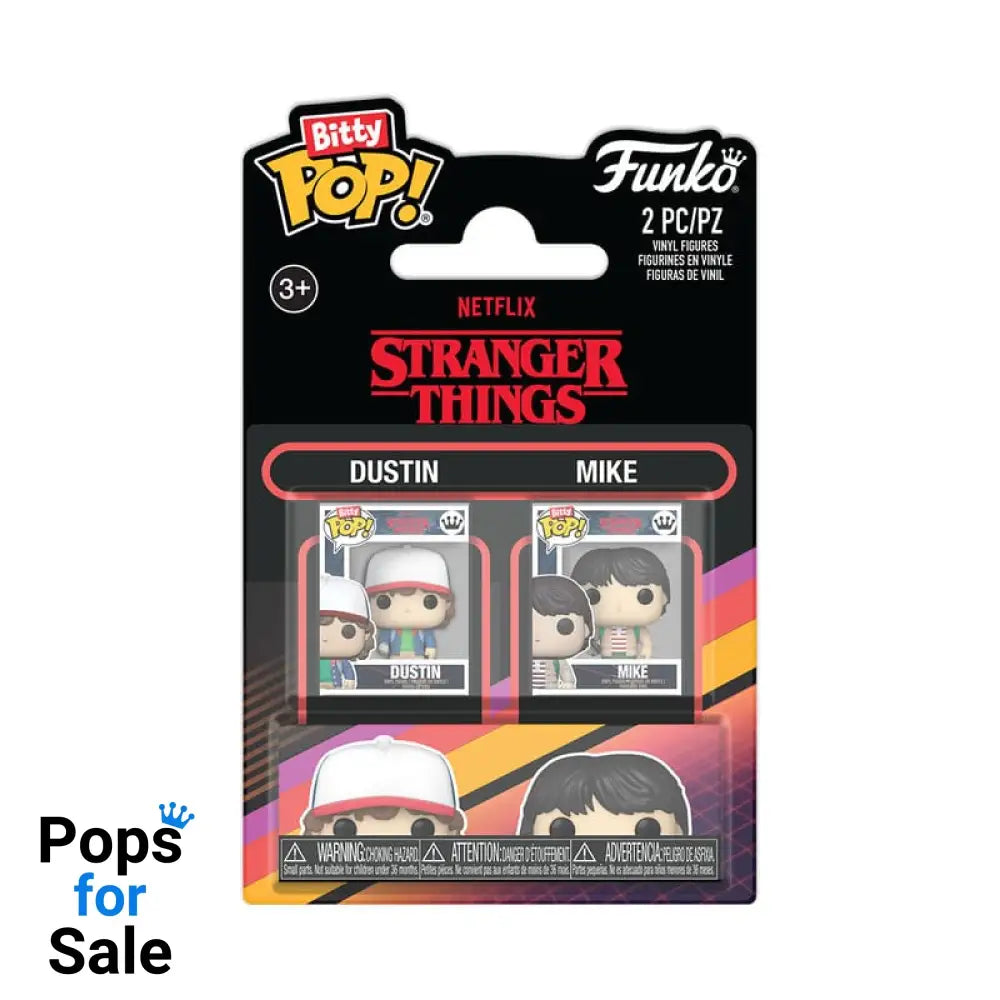 Stranger Things Bitty POP! Vinyl Figure 2-Pack Dustin & Mike 2,5 cm