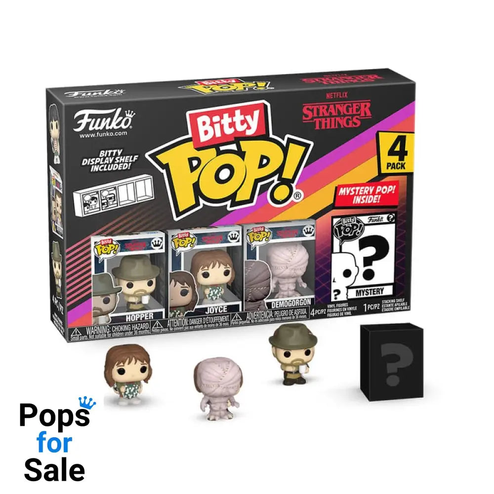 Stranger Things Bitty POP! Vinyl Figure 4-Pack Hopper 2,5 cm