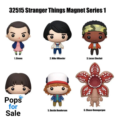 Stranger Things blind pack Series 1 Display (12) Magnets