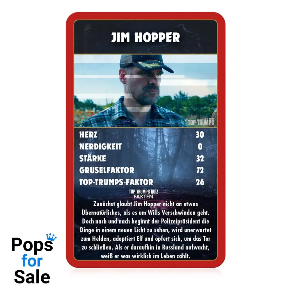 Stranger Things Card Game Top Trumps Collectables *German Version*