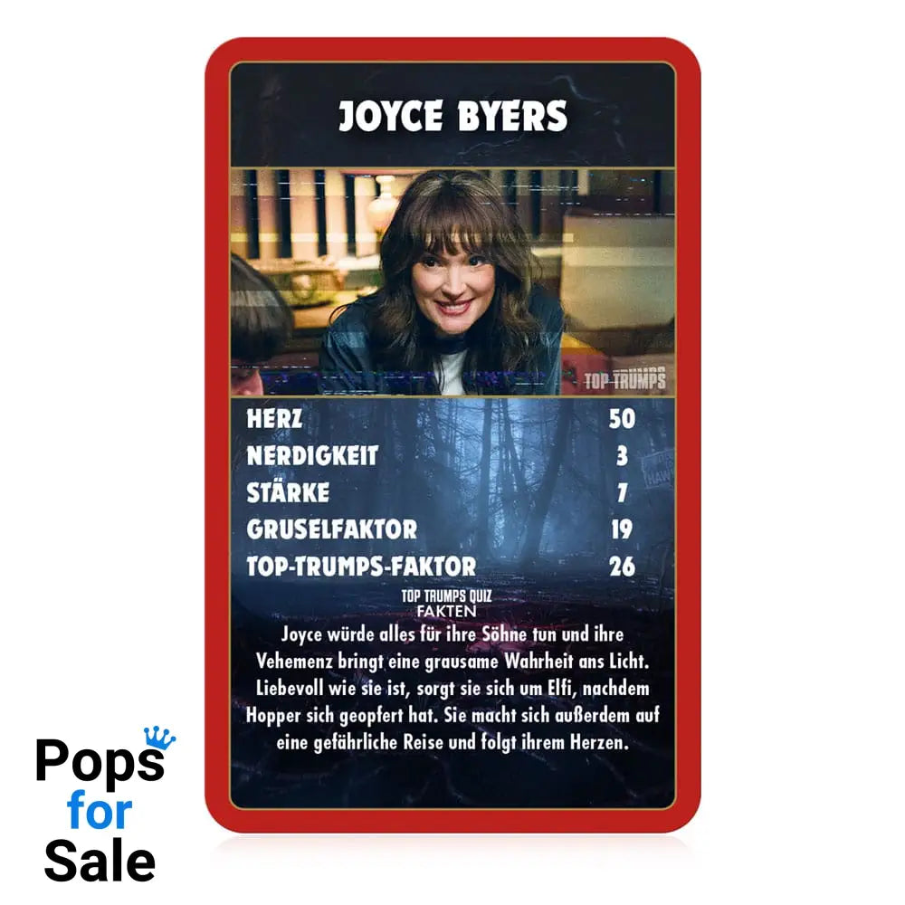 Stranger Things Card Game Top Trumps Collectables *German Version* Playing cards