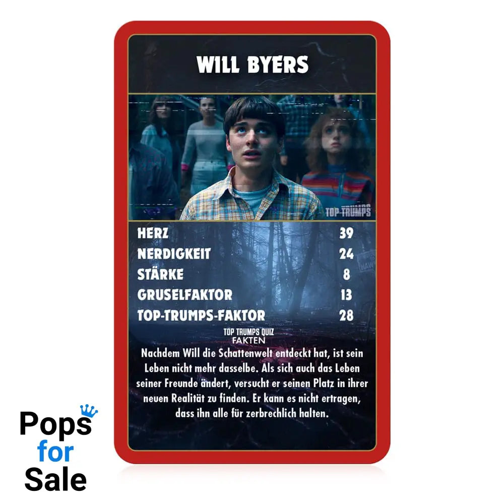 Stranger Things Card Game Top Trumps Collectables *German Version*