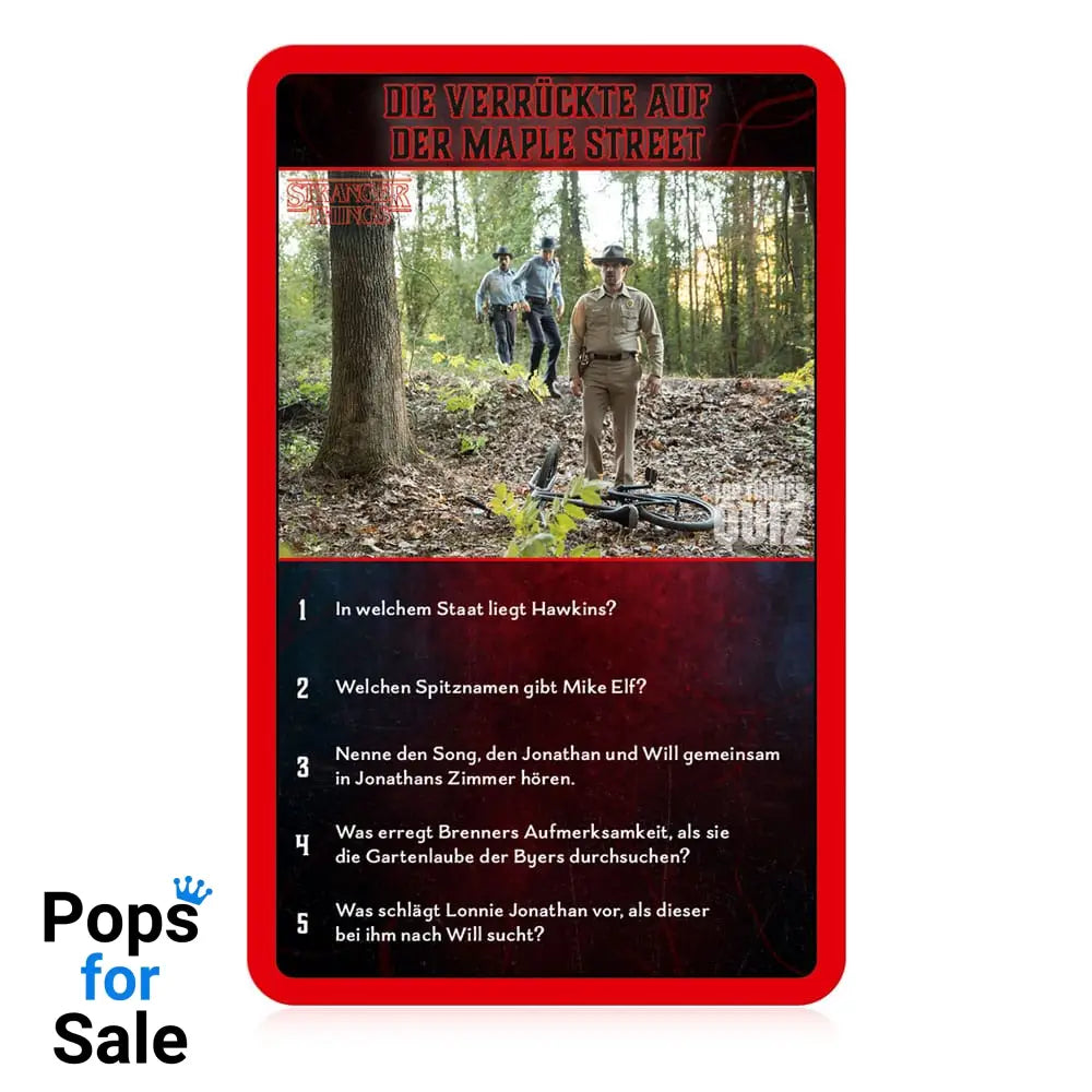 Stranger Things Card Game Top Trumps Quiz *German Version*