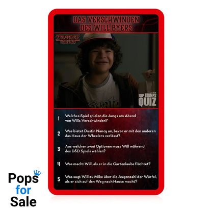 Stranger Things Card Game Top Trumps Quiz *German Version*