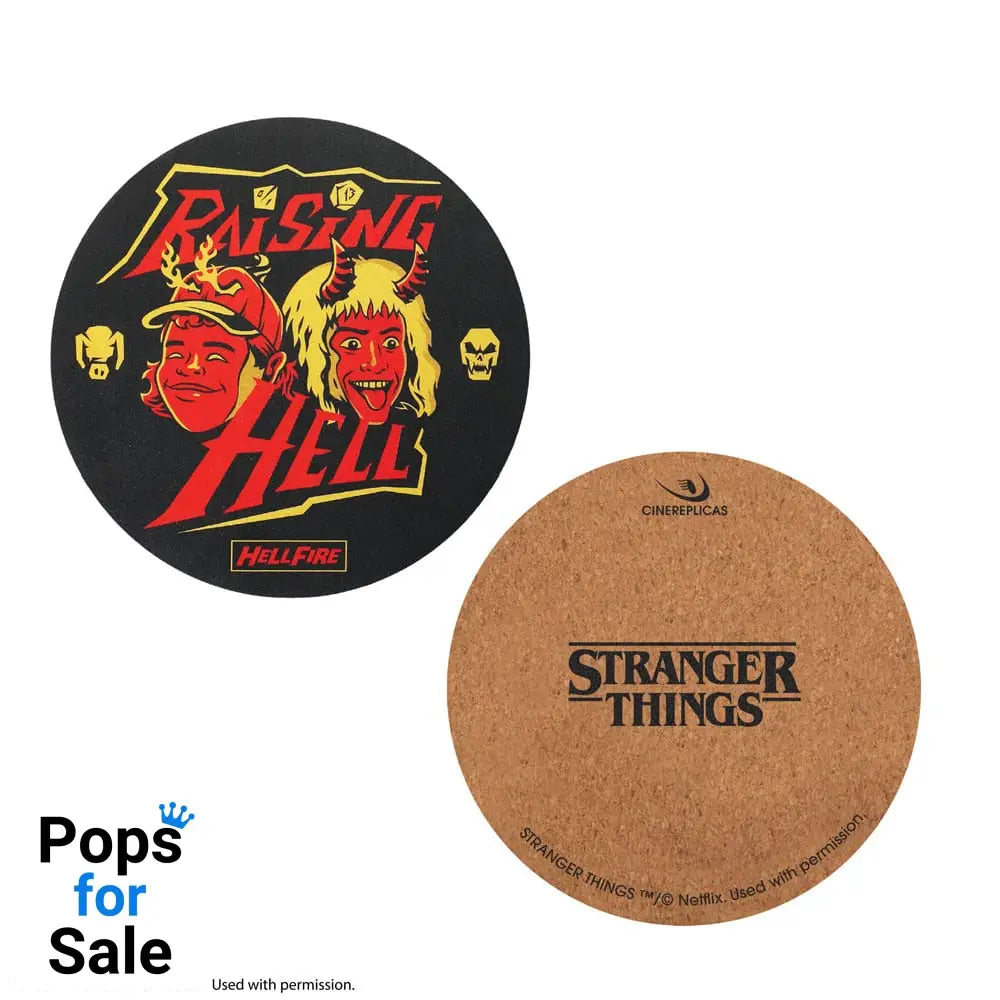 Stranger Things Coaster 4-Pack Hellfire Club