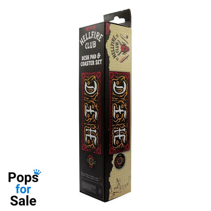 Stranger Things Desk Pad & Coaster Set Hellfire Club