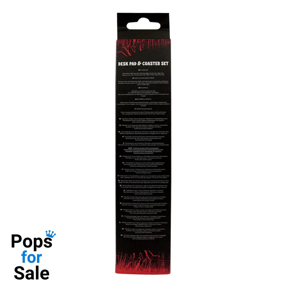 Stranger Things Desk Pad & Coaster Set Hellfire Club