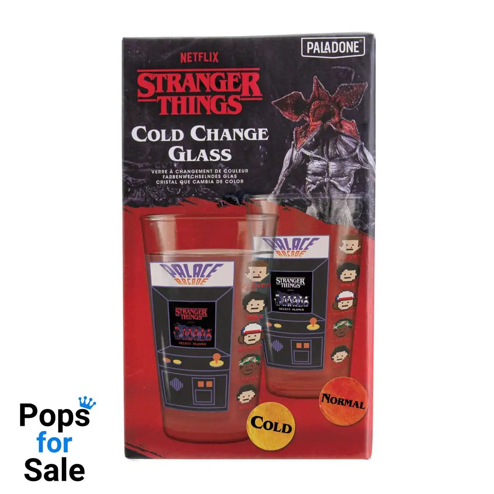 Stranger Things Drinking glass with thermo effect Arcade 400 ml