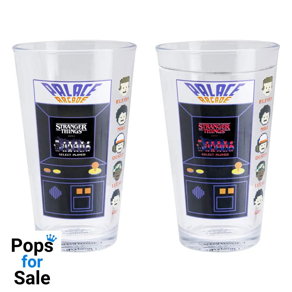 Stranger Things Drinking glass with thermo effect Arcade 400 ml