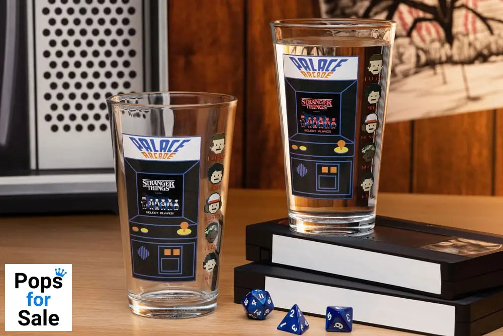 Stranger Things Drinking glass with thermo effect Arcade 400 ml