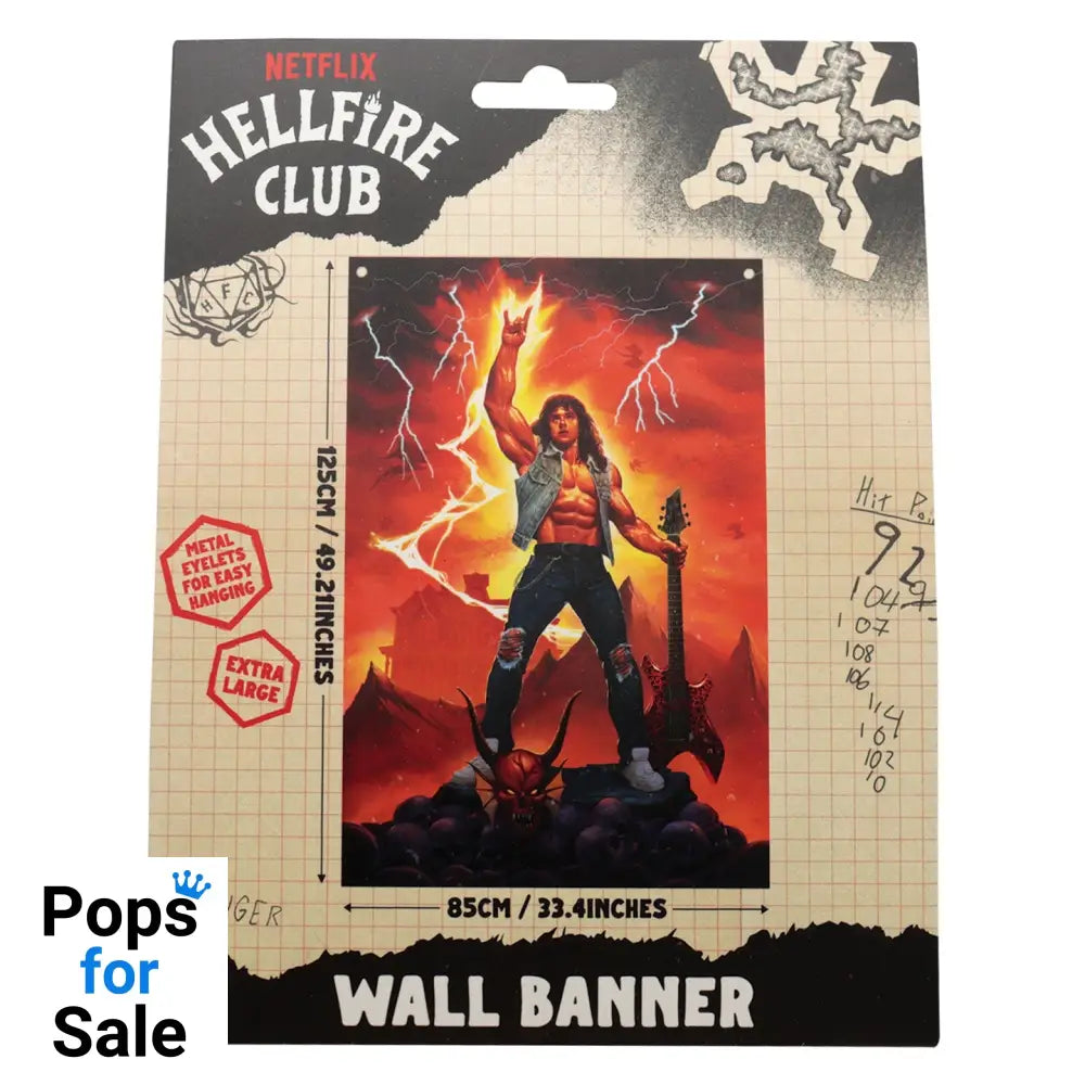 Stranger Things Eddie Munson Wall Banner