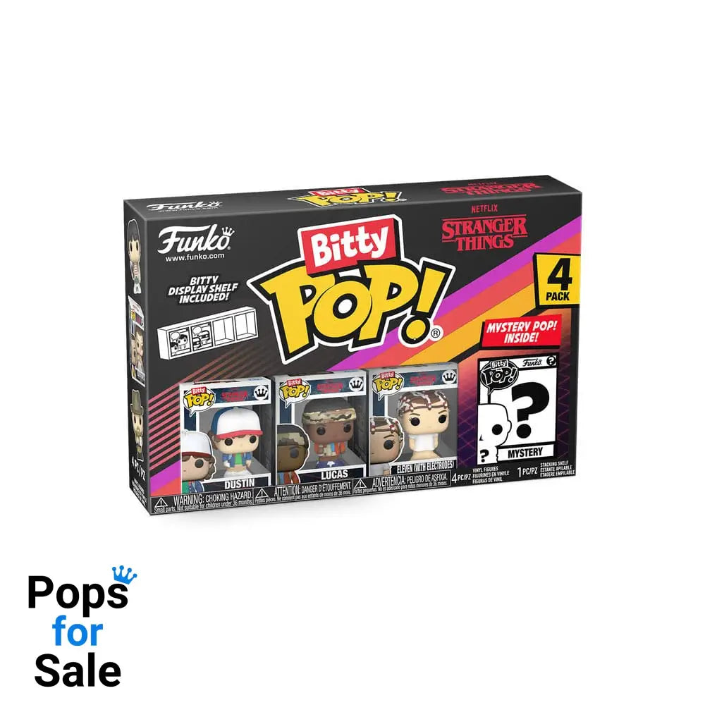 Stranger Things Funko Bitty Pop! Vinyl Figure 4-Pack Dustin - Presale