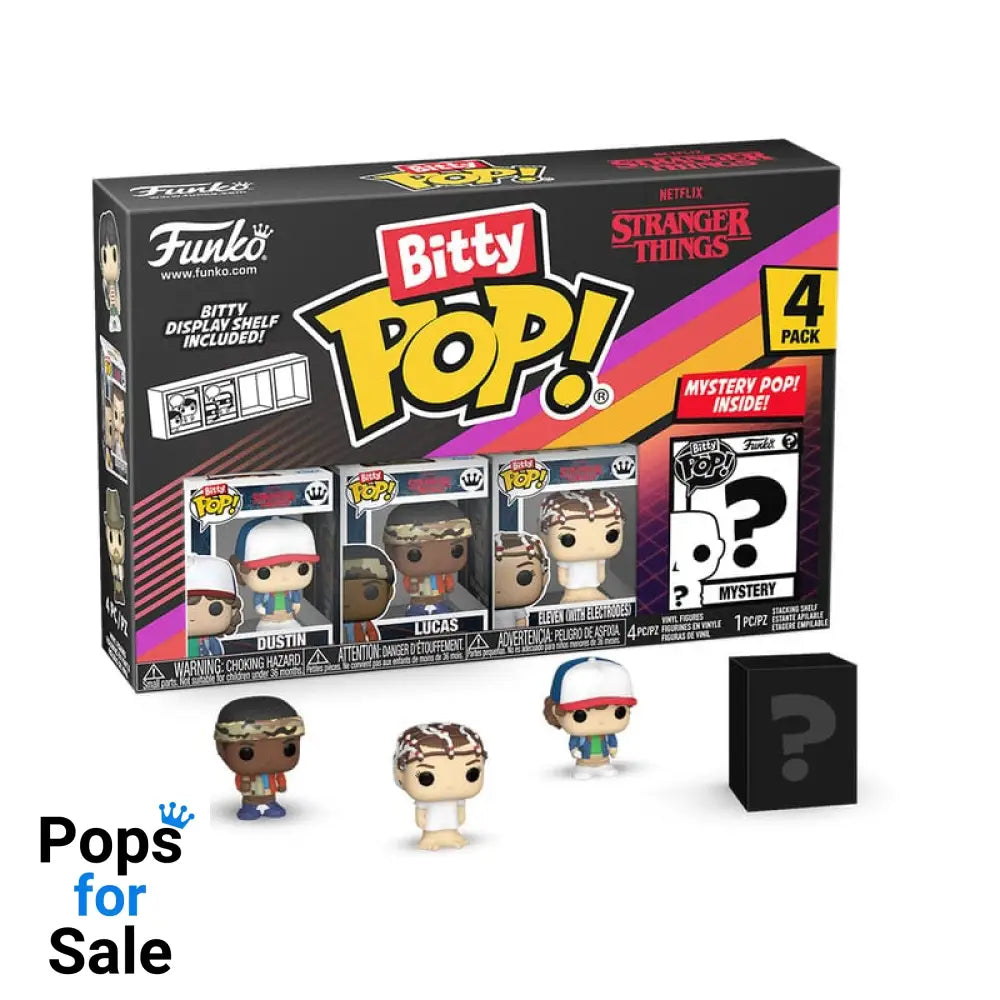 Stranger Things Funko Bitty Pop! Vinyl Figure 4-Pack Dustin - Presale