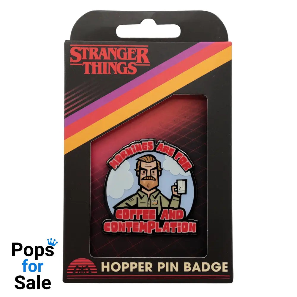 Stranger Things Hopper Pin Badge