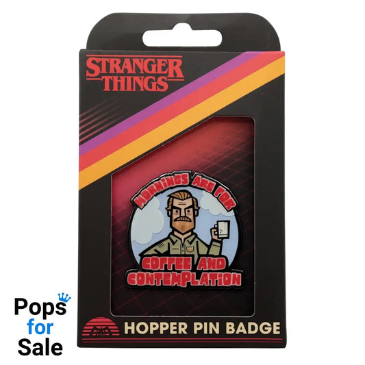 Stranger Things Hopper Pin Badge