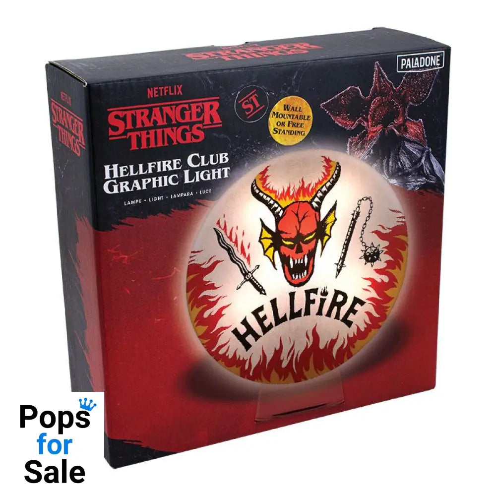 Stranger Things Lamp Hellfire Club Logo 20 cm
