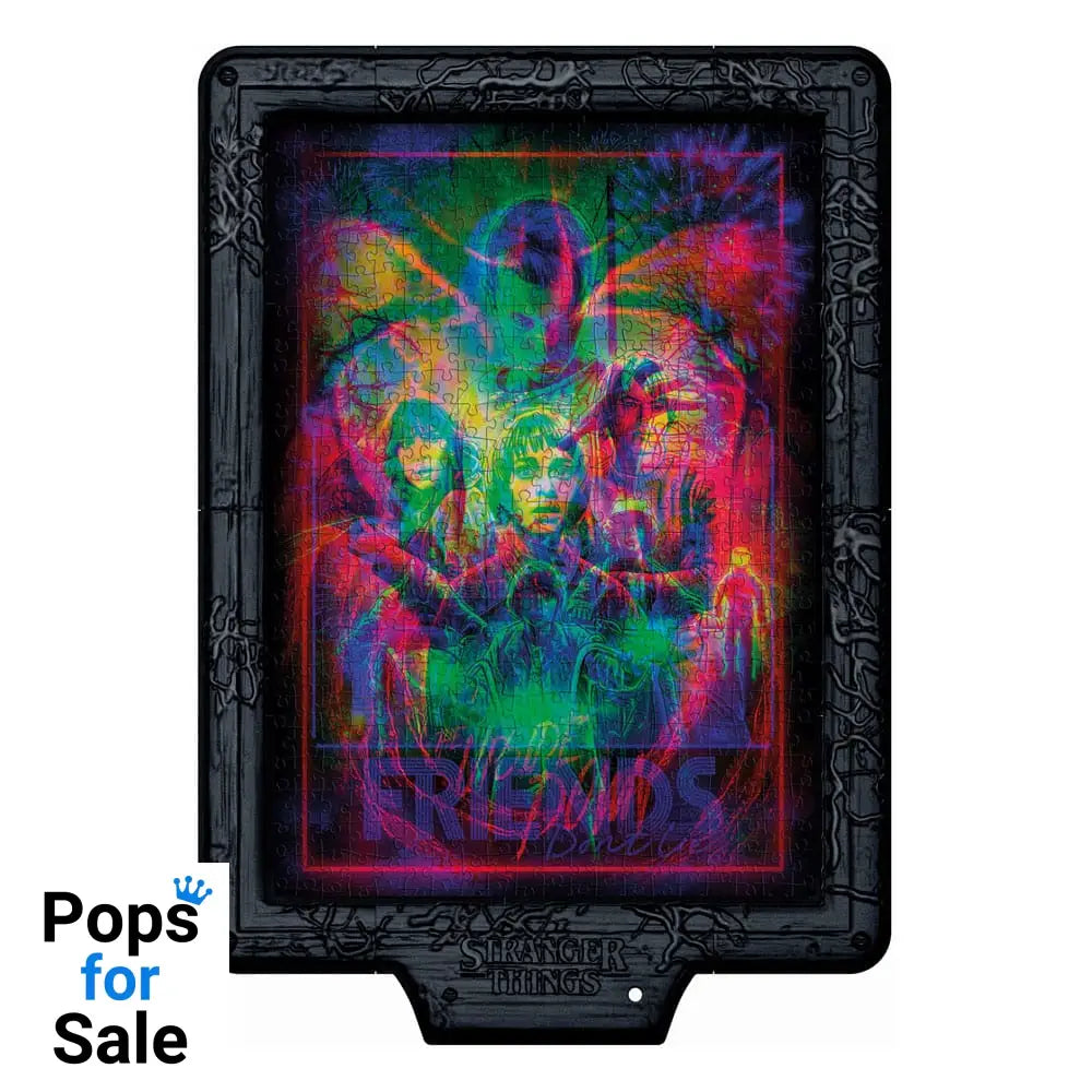 Stranger Things Metamorphic Art Collection Jigsaw Puzzle with Light-Up Effect The Upside (520 pieces)