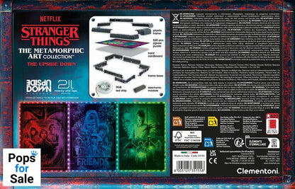 Stranger Things Metamorphic Art Collection Jigsaw Puzzle with Light-Up Effect The Upside (520 pieces)