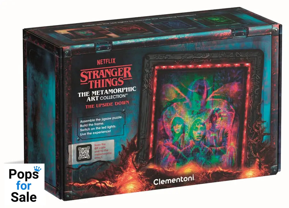 Stranger Things Metamorphic Art Collection Jigsaw Puzzle with Light-Up Effect The Upside (520 pieces)