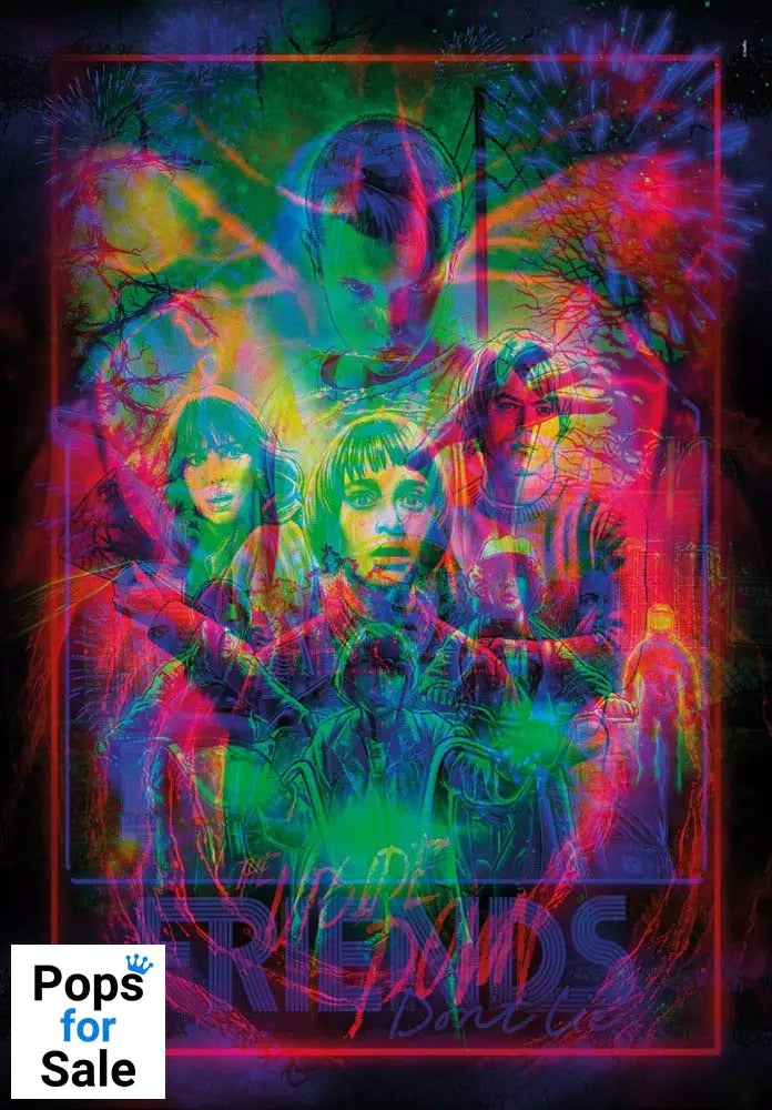 Stranger Things Metamorphic Art Collection Jigsaw Puzzle with Light-Up Effect The Upside (520 pieces)