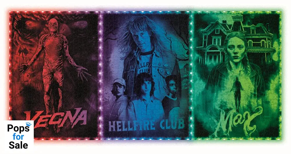 Stranger Things Metamorphic Art Collection Jigsaw Puzzle with Light-Up Effect Vecna (520 pieces)