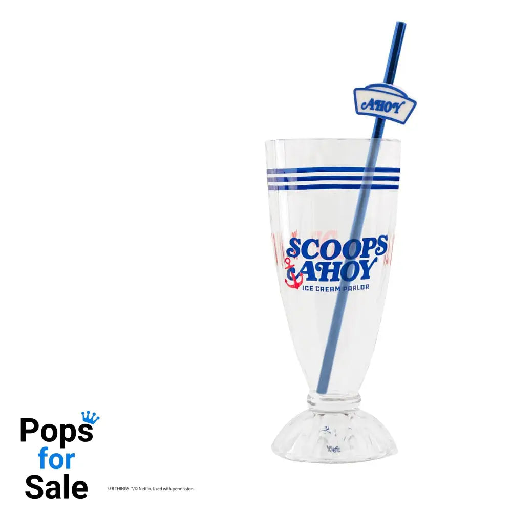 Stranger Things Milkshake Glass Set Scoops Ahoy