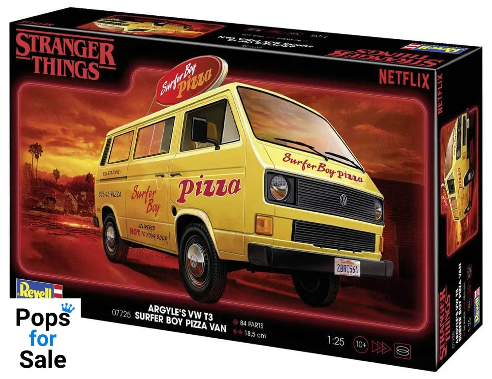 Stranger Things Model Kit 1/25 VW T3 Bus Surfer Boy 19 cm