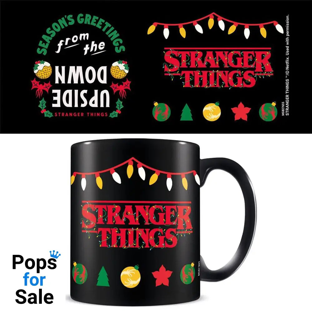 Stranger Things Mug Seasons Greetings Upside Down