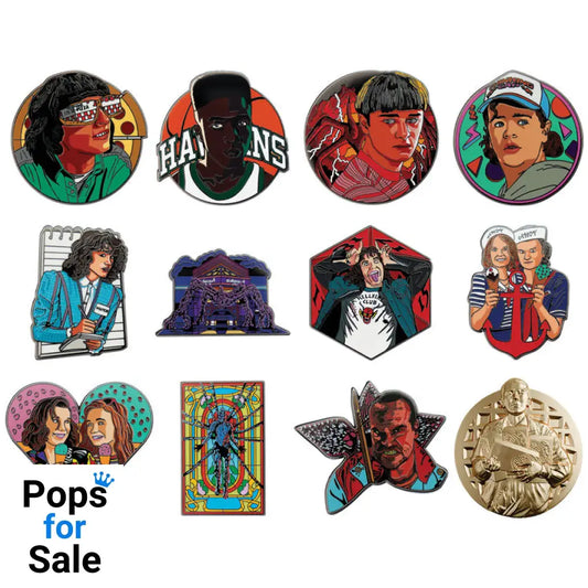 Stranger Things Mystery Pin Badges Mystery Pins (CDU of 12 Pins)