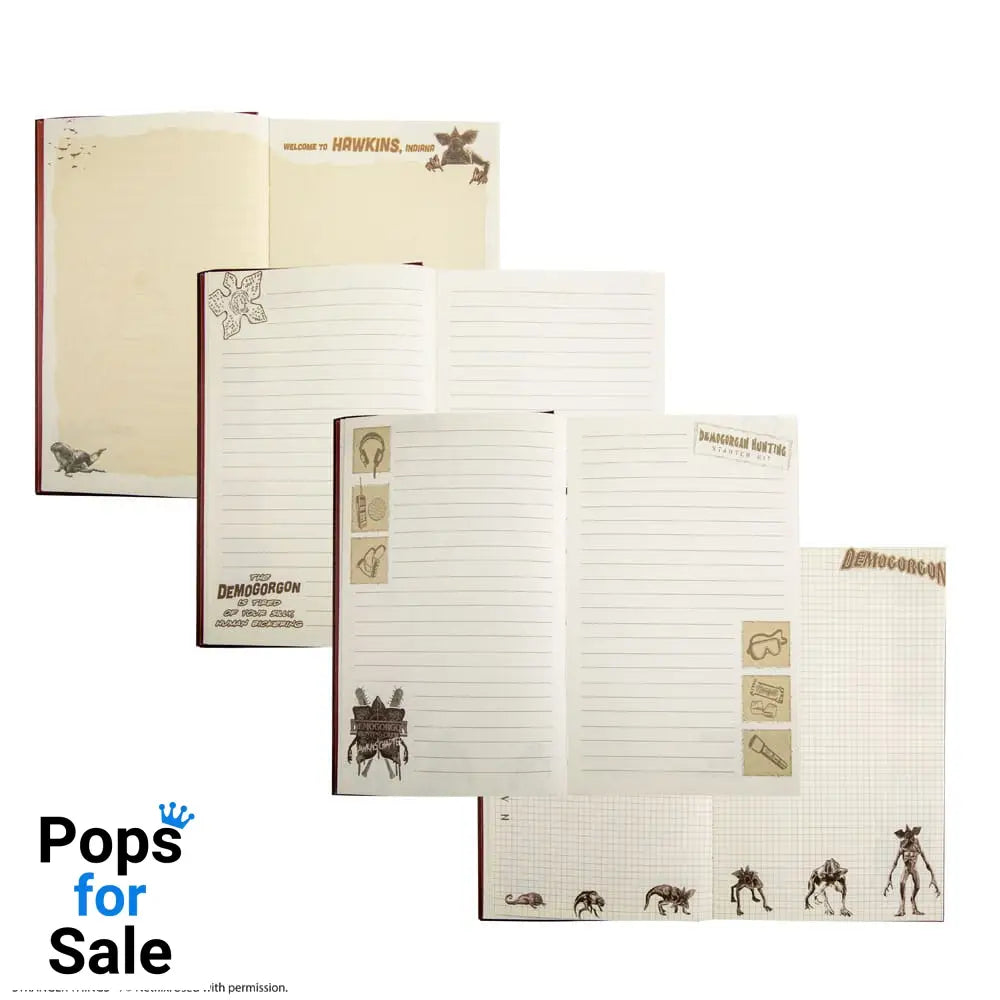 Stranger Things Notebook Demogorgon Stationery