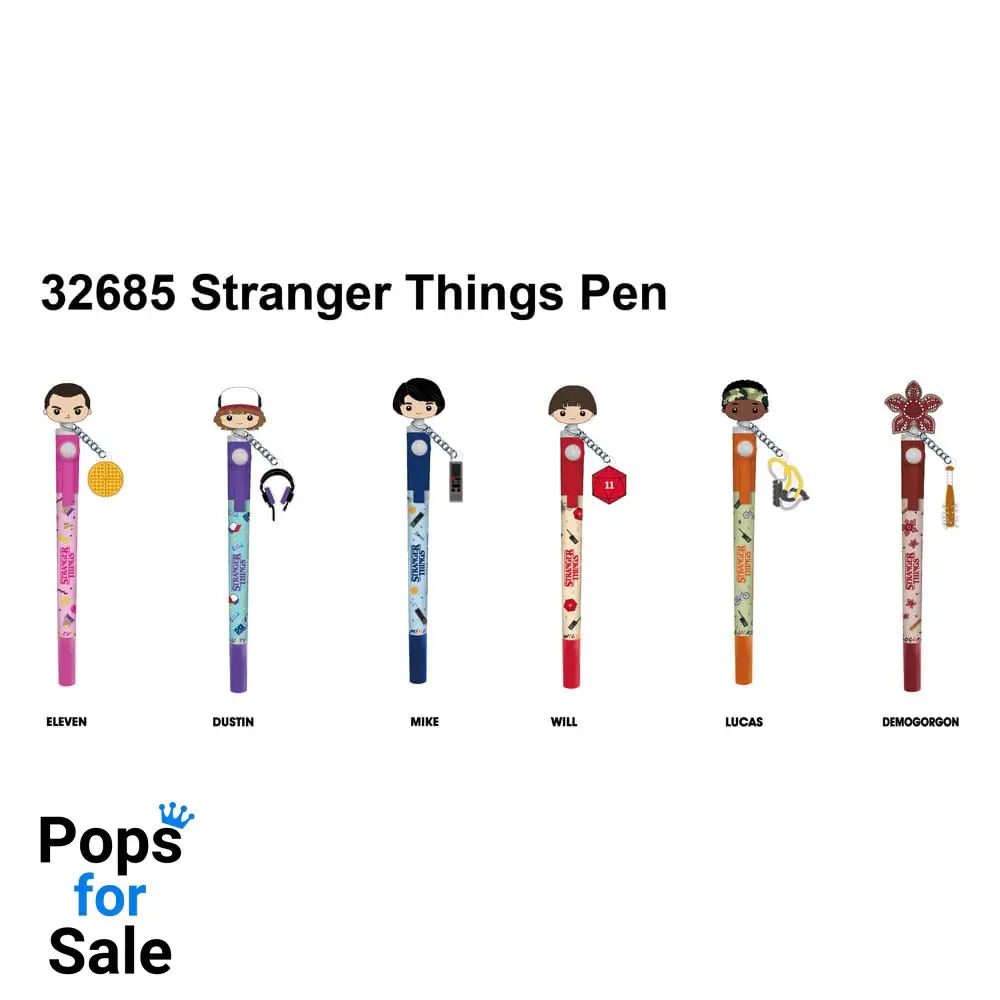 Stranger Things pen 3D Head Topper Spinning Pen
