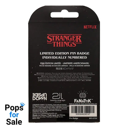 Stranger Things Pin Badge Hellfire Lives Limited Edition