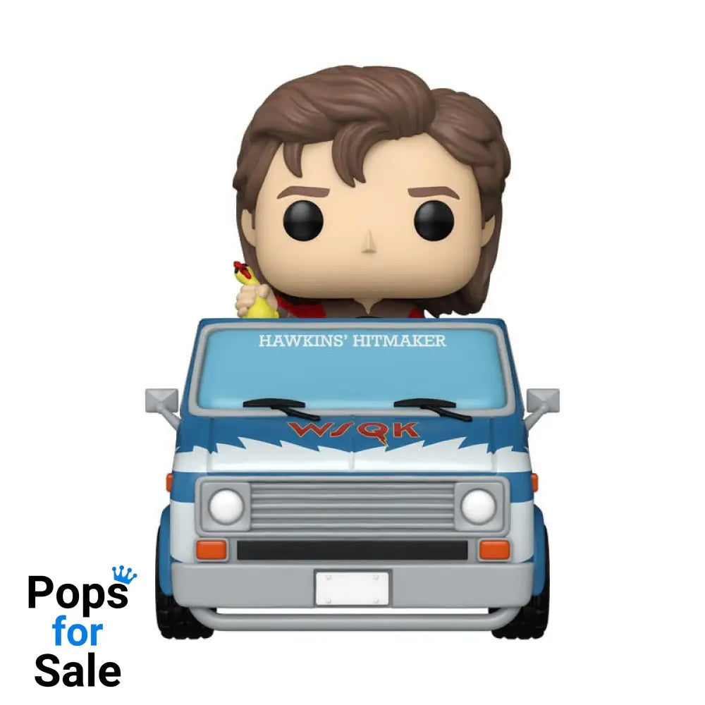 Stranger Things POP! Rides Deluxe Vinyl Steve with The Squawk Van Exclusive 9 cm