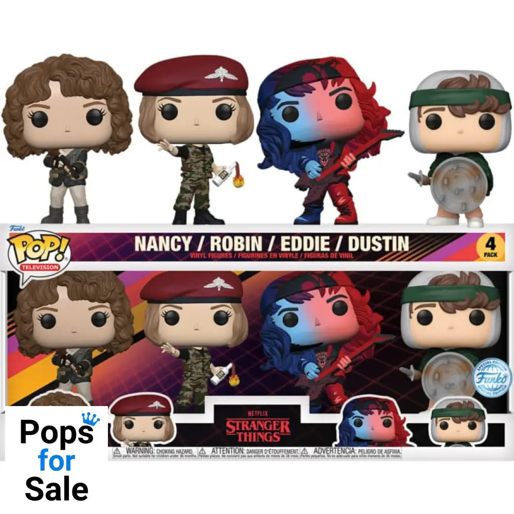 Stranger Things POP! TV Vinyl Figure 4-Pack S4 (EMEA) 9 cm