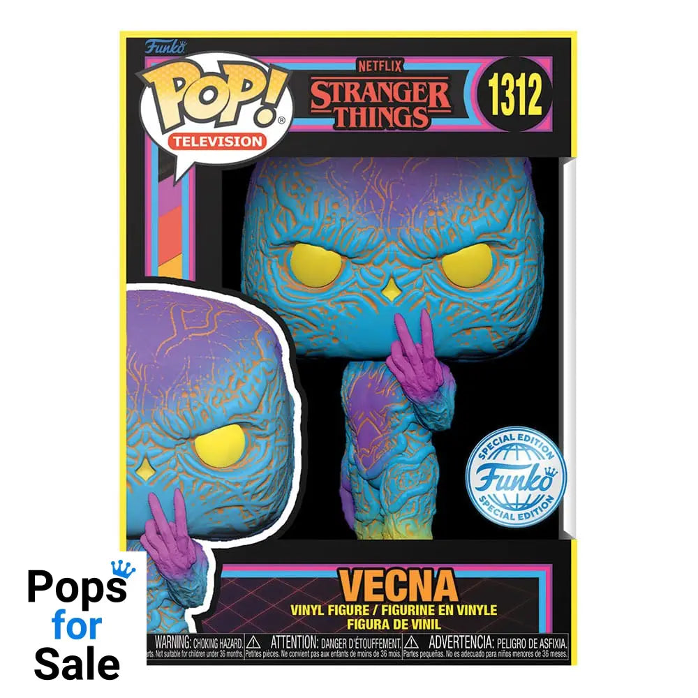 Stranger Things POP! TV Vinyl Figures Vecna(BLKLT) 9 cm