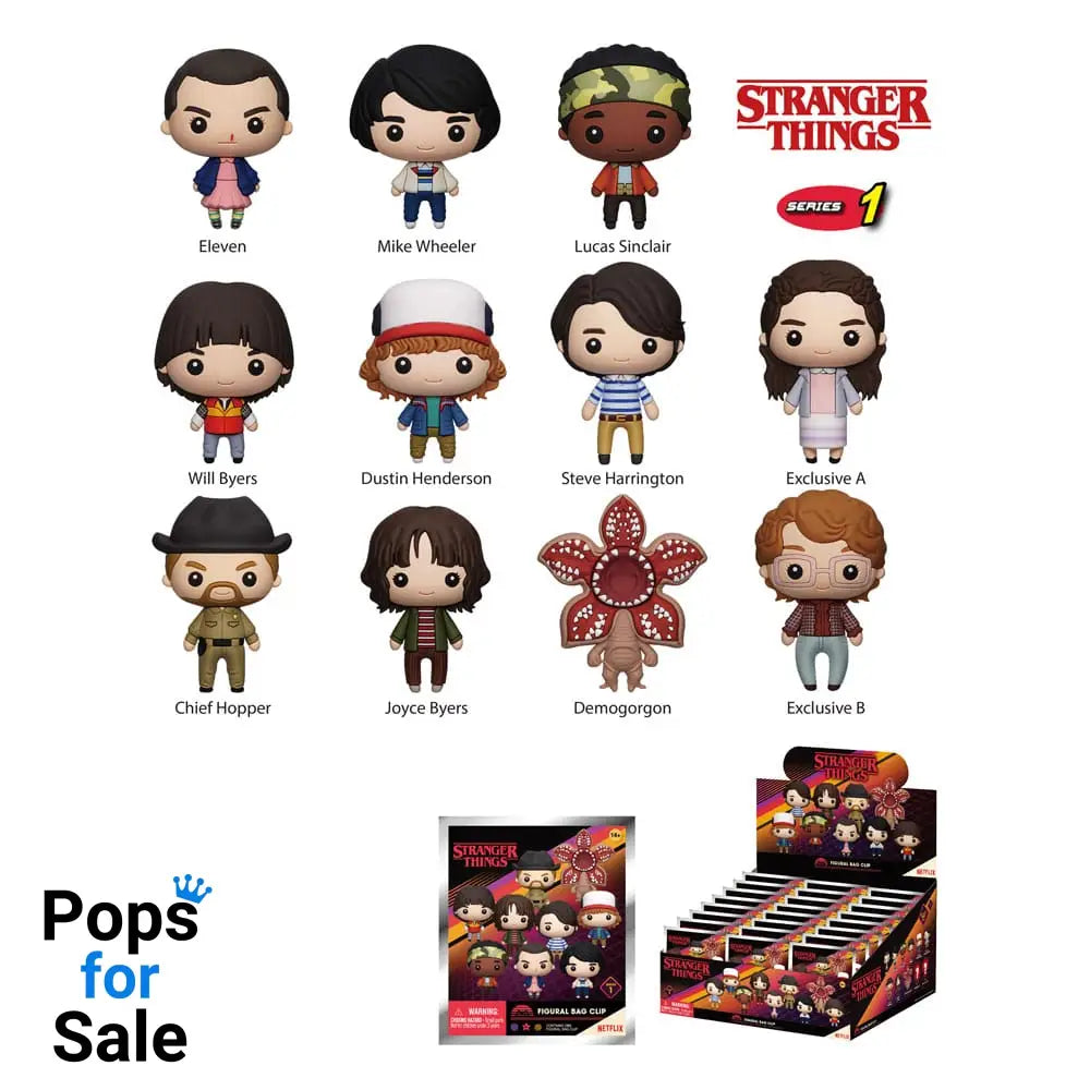 Stranger Things PVC Bag Clips Series 1 Display (24)
