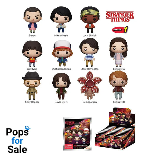 Stranger Things PVC Bag Clips Series 1 Display (24) Keyrings