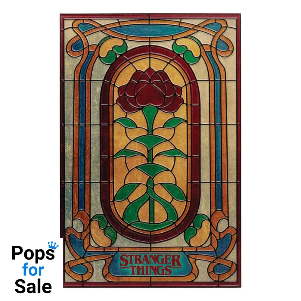 Stranger Things Resin Plaque Creel House Stained Glass Window Decoration