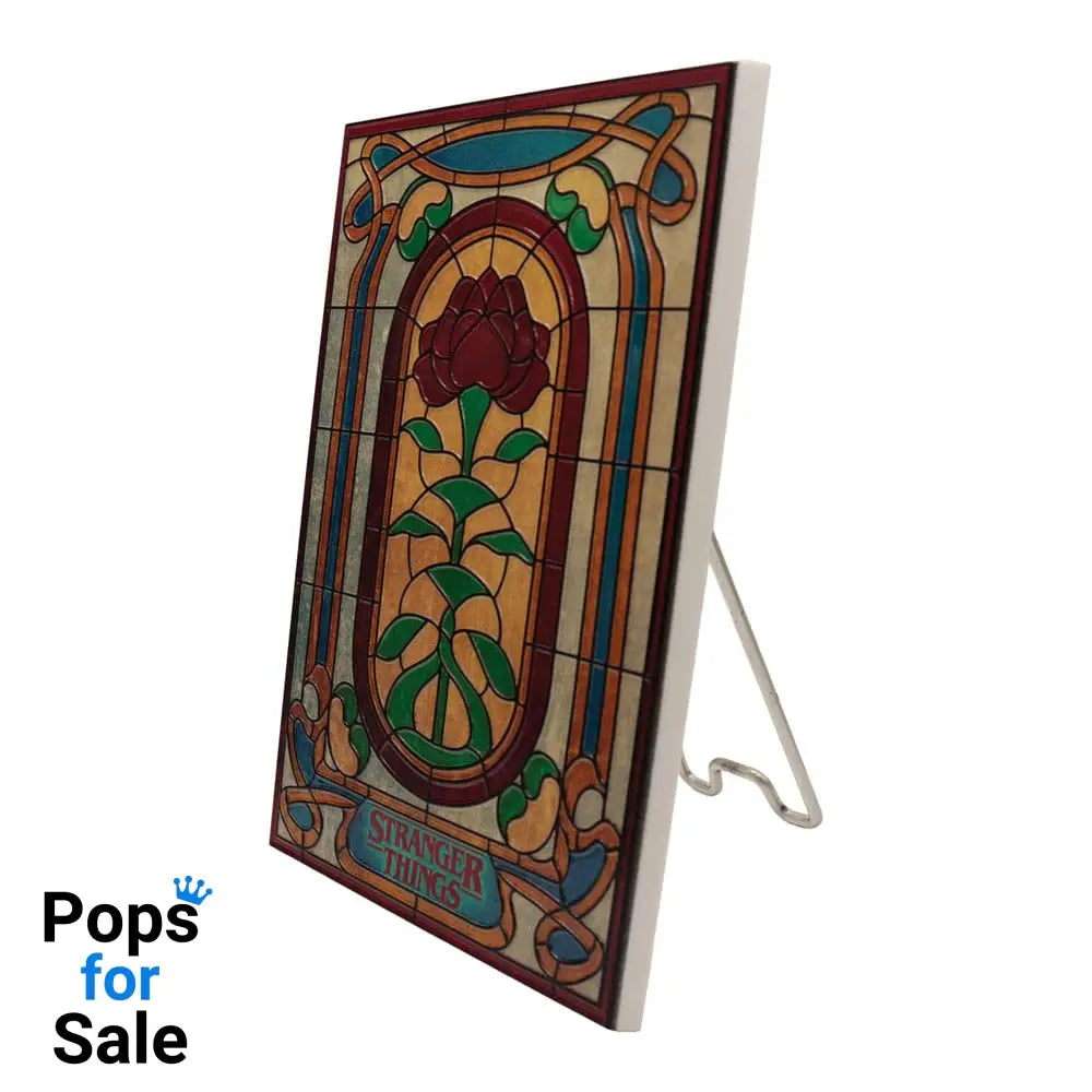 Stranger Things Resin Plaque Creel House Stained Glass Window