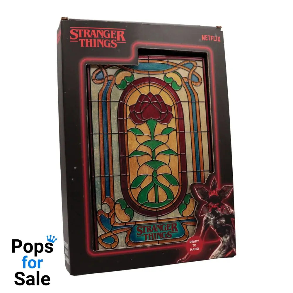 Stranger Things Resin Plaque Creel House Stained Glass Window