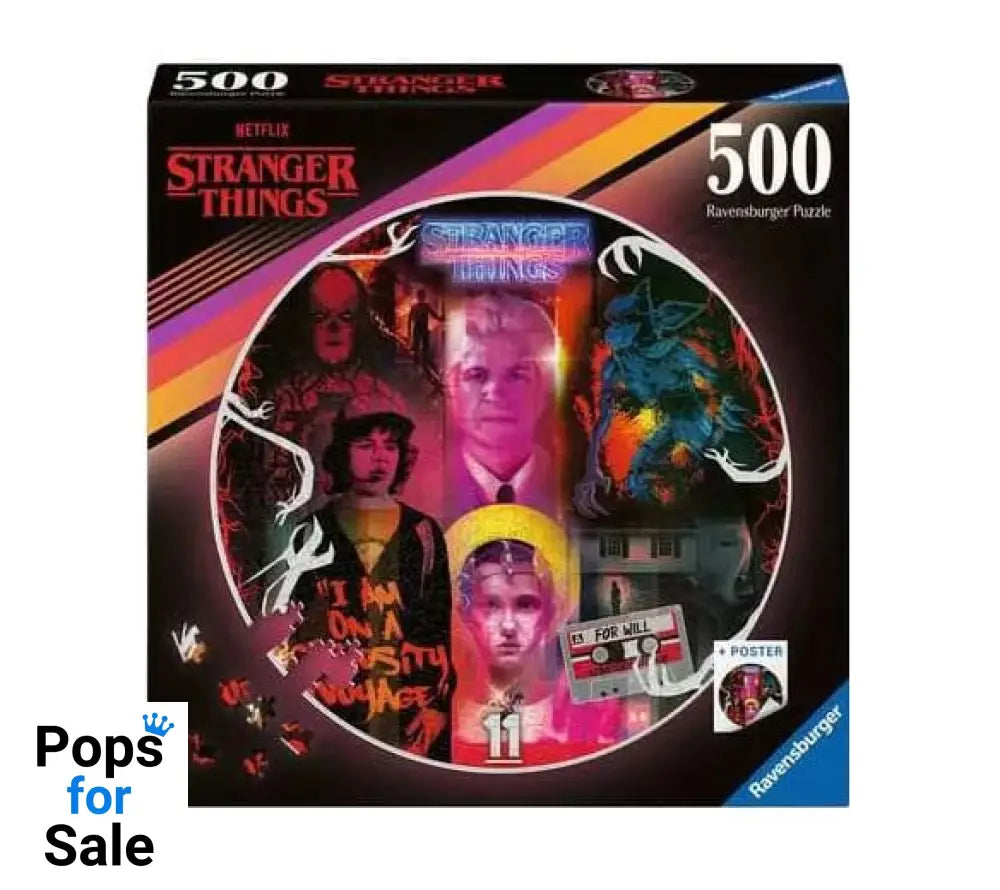 Stranger Things Round Jigsaw Puzzle Friends Don’t Lie (500 pieces) Puzzles