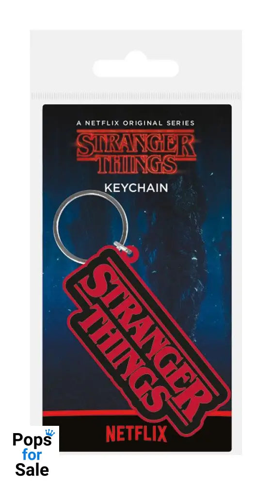 Stranger Things Rubber Keychain Logo 6 cm