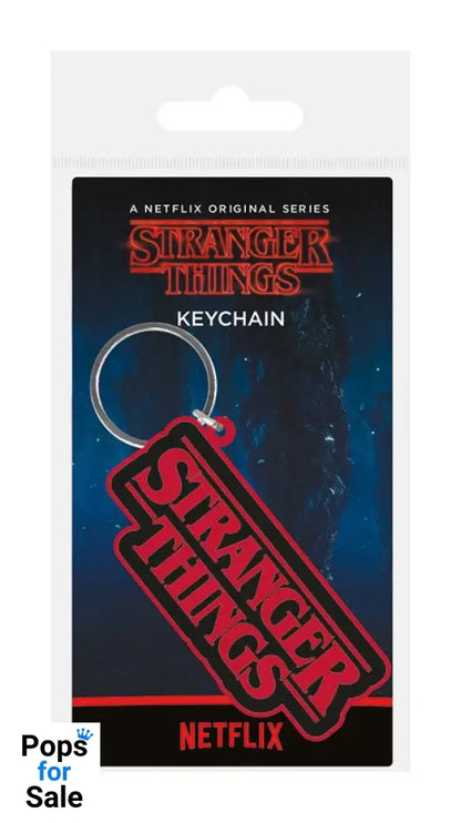 Stranger Things Rubber Keychain Logo 6 cm