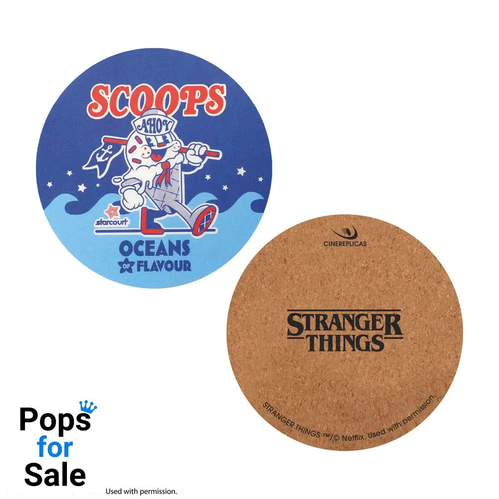 Stranger Things Scoops Ahoy Coaster 4-Pack