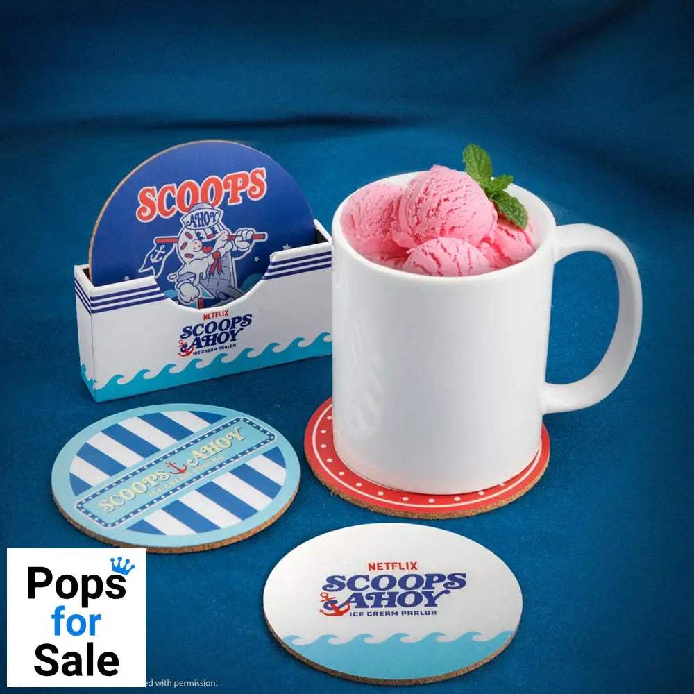 Stranger Things Scoops Ahoy Coaster 4-Pack