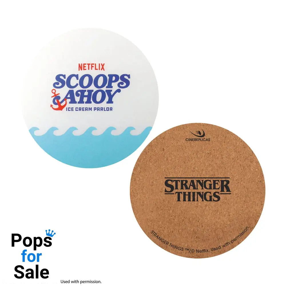 Stranger Things Scoops Ahoy Coaster 4-Pack